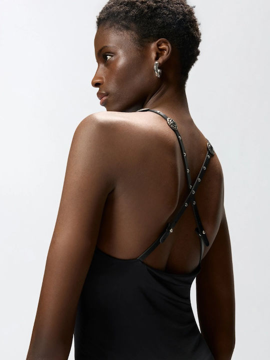 Summer Midi Evening Dress Black
