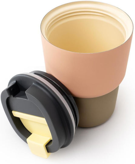 Asobu Ποτήρι Θερμός Ανοξείδωτο 360ml Pastel Peach