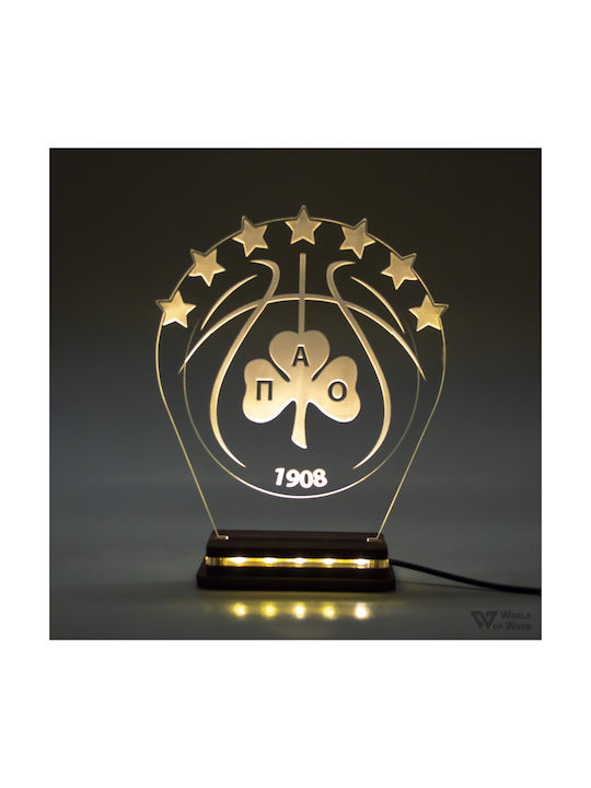 World of Wood Decorative Table Lamp Basketball LED 20x17cm