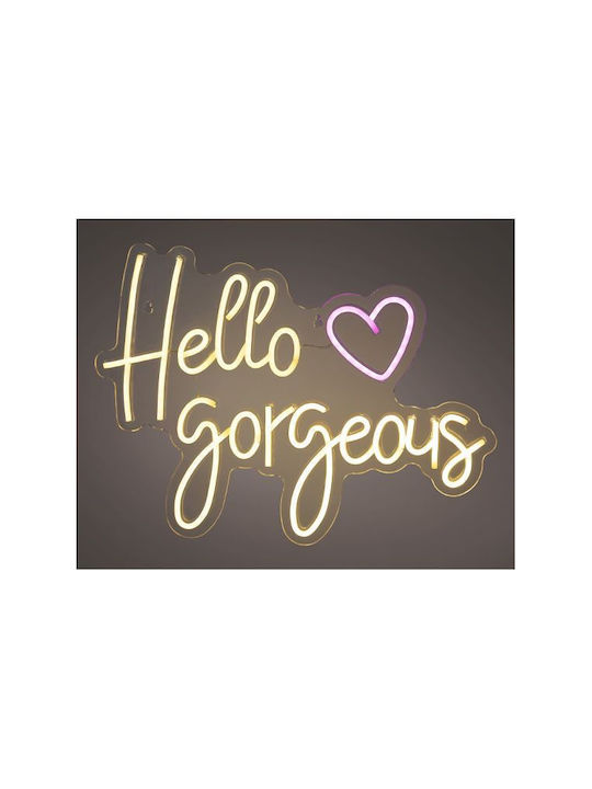 Kaemingk Neon Decorative Table Lamp LED 43x1.6x31cm