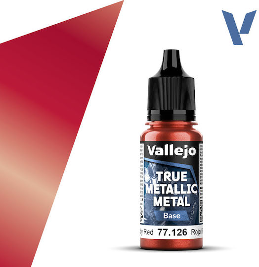 Acrylicos Vallejo Χρώμα Μοντελισμού Ruby Red 18ml