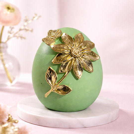 Zen Collection Πασχαλινό Αυγό Πολυεστερικο Πράσινο 14x11.5x10.8εκ.