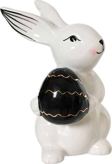 Dekorativer Hase 2 Designs 14cm Weiß