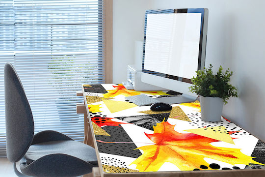 Desk Pad Vinyl Pattern Durability Geometric Triangles 120x60 Cm