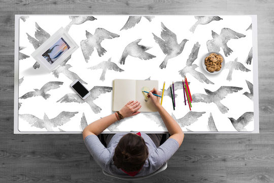 Schreibtischunterlagen Vinyl Design Langlebigkeit Vogel 120x60 cm
