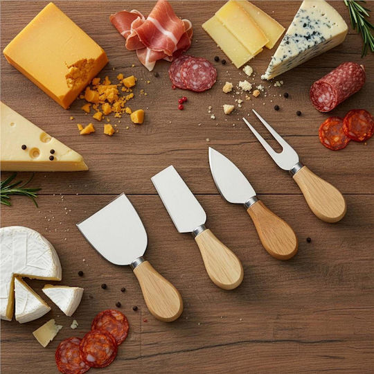 Servierplatten Käse mit Griff Hölzernes 33x33x4cm 5 Stück
