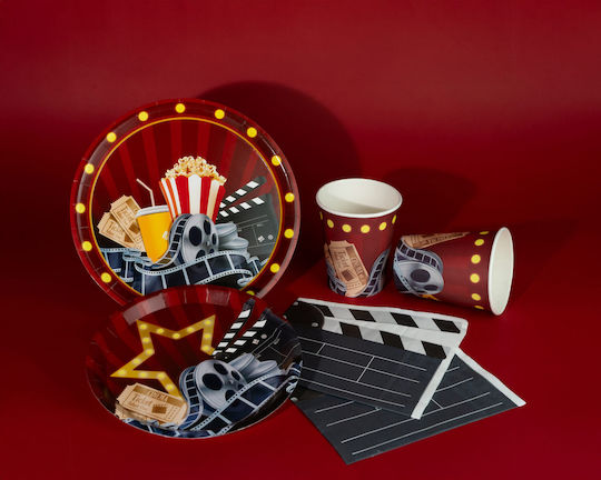 Cinema Plate for Party 6 Pieces
