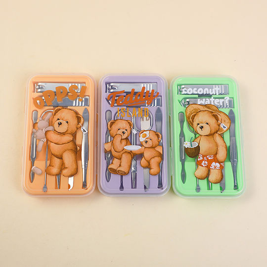 Seven Piece Manicure Set Teddy Island Series 3