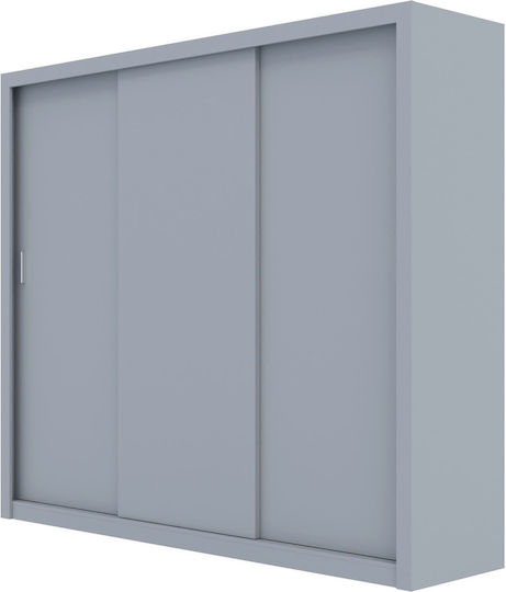 Grandio Τρίφυλλη Ντουλάπα Συρόμενη 250x60x215cm Grandio Τρίφυλλη Ντουλάπα Συρόμενη 250x60x215cm