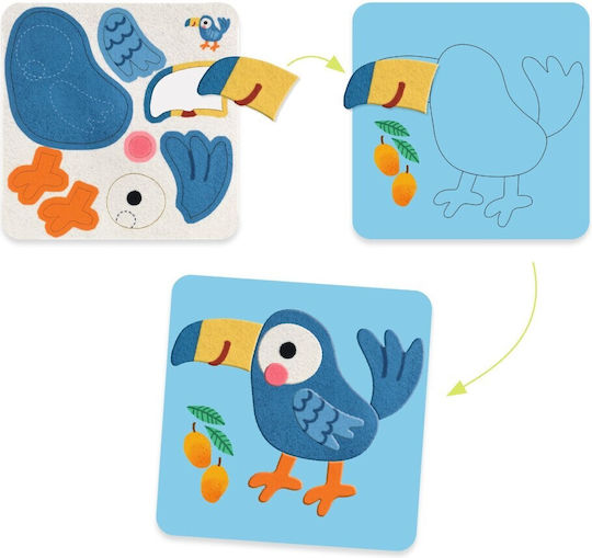 Djeco Djeco Kinderkunst Collage Tiere