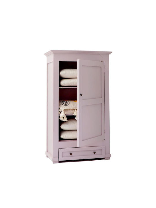 Double Door Wardrobe Lisbon Mahogany, Pink 80x41x140cm