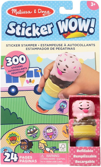 Melissa & Doug Sticker Wow Ice Cream for Kids 3+ Years Old