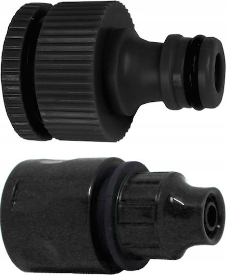 Set Irigare Grădină 44 Bucăți Furtun Pvc Aspersoare 2 X 10 Metri Furtun 10 Aspersoare Negre