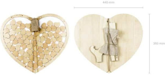 Wishes Board Wooden Hearts
