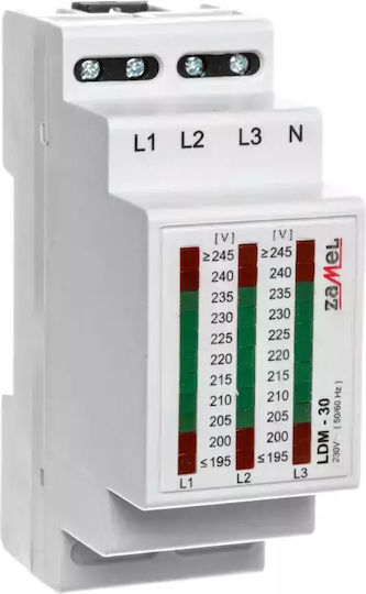 Zamel Electric Panel Ammeter Analog Rail Three-phase EXT10000031