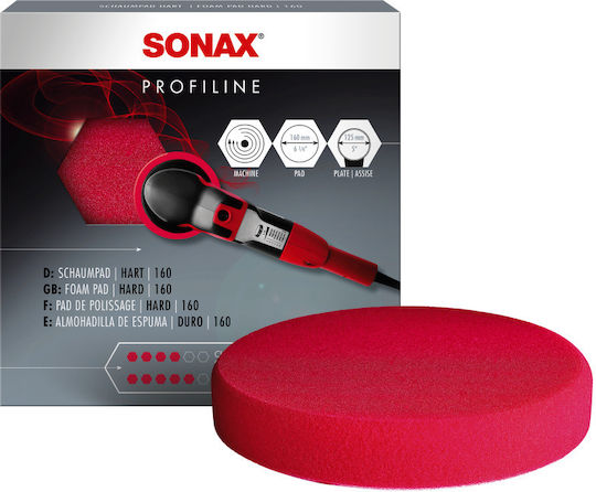 Sonax Profiline Σφουγγάρι Γυαλίσματος Σκληρό Κόκκινο 165mm