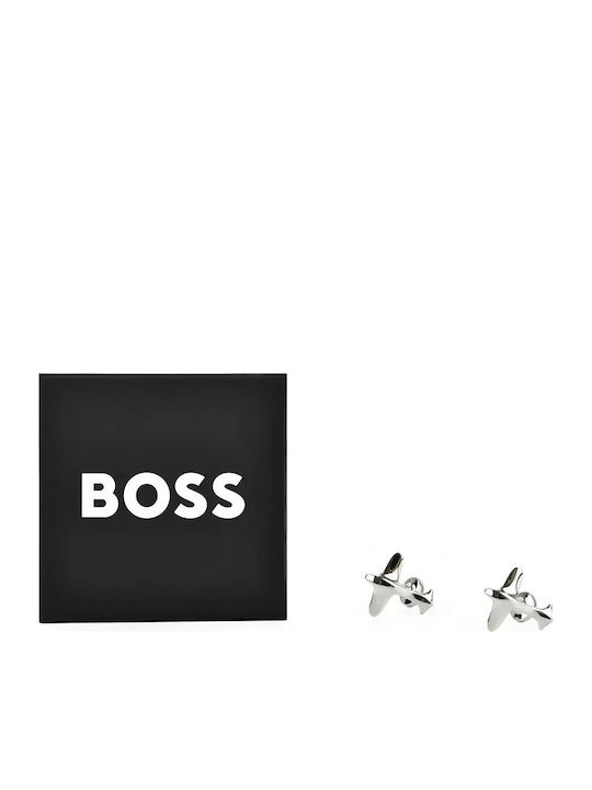 Boss Μανικετόκουμπα σε Ασημί Χρώμα