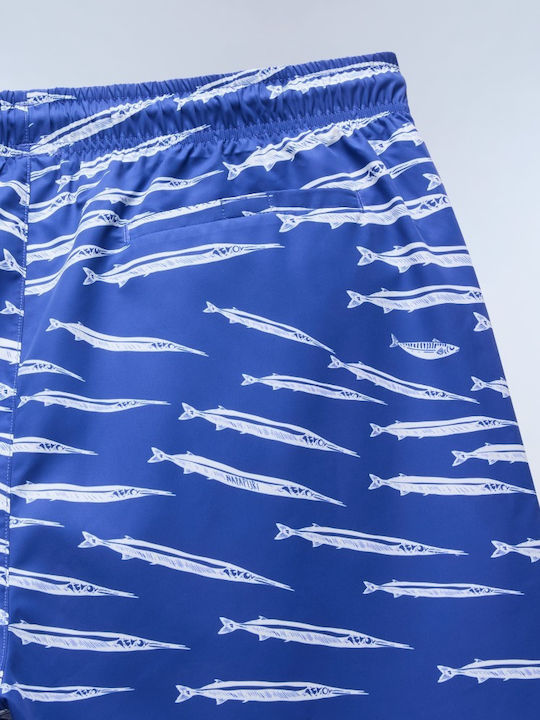 Herren-Bademode Kurze Hosen Blau mit Mustern