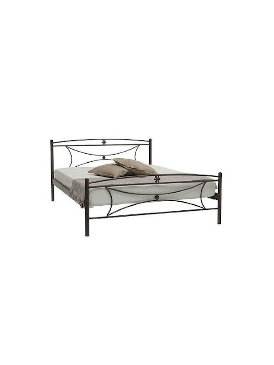 Margarita Double Metal Copper Bed Suitable for Mattress 150x200cm