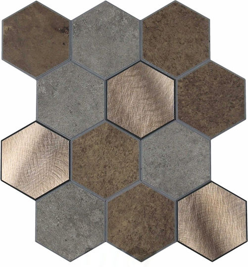 Autocolant Decorativ Placi De Faianță 4 Bucăți 25x23.2 Cm Douceur d'Intérieur