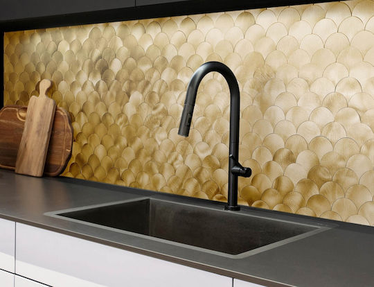Decorative Wall Sticker Tiles 4 Pieces 25x25cm Douceur d'Intérieur