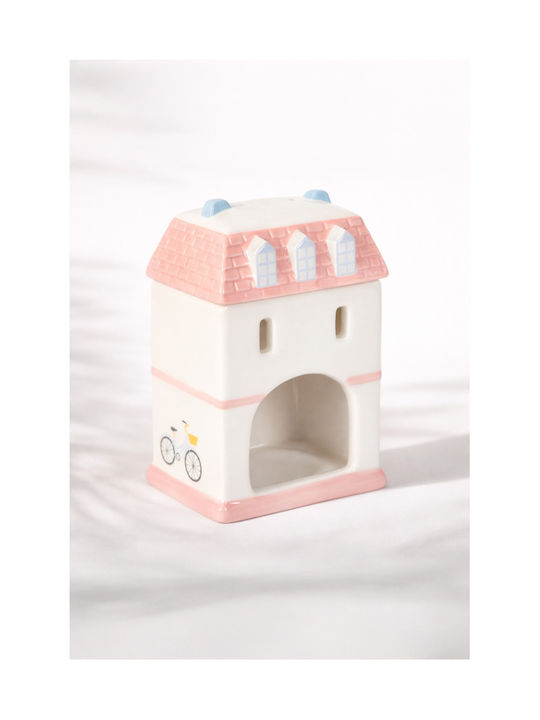 Ceramic Home Fragrance House 9x6x14cm Monochrome Candlemaker