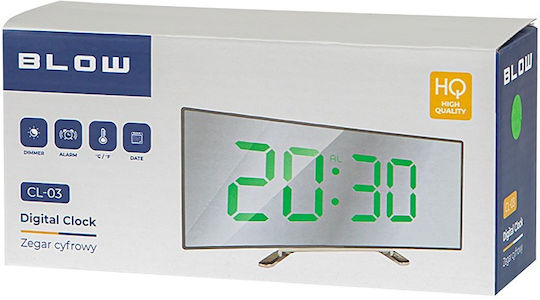 Blow Blow Tischuhr mit Digitalanzeigetyp und Wecker DM-50-347