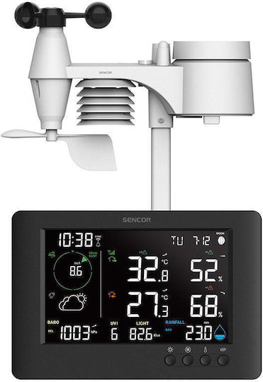 Sencor SWS 10500 WIFI Ασύρματος Μετεωρολογικός Σταθμός Ψηφιακός Επιτραπέζιος