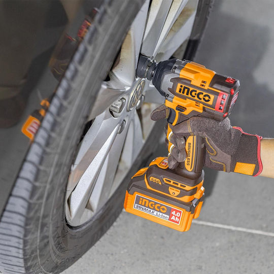 Ingco CIWLI2055E Brushless Μπουλονόκλειδο Μπαταρίας 20V 2x4Ah
