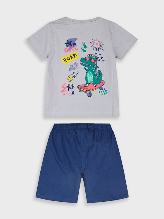 Energiers Kids Set with Shorts Summer 2 Pieces Blue Cool