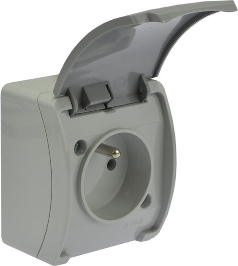 Viplast Power Socket Gray 1pcs