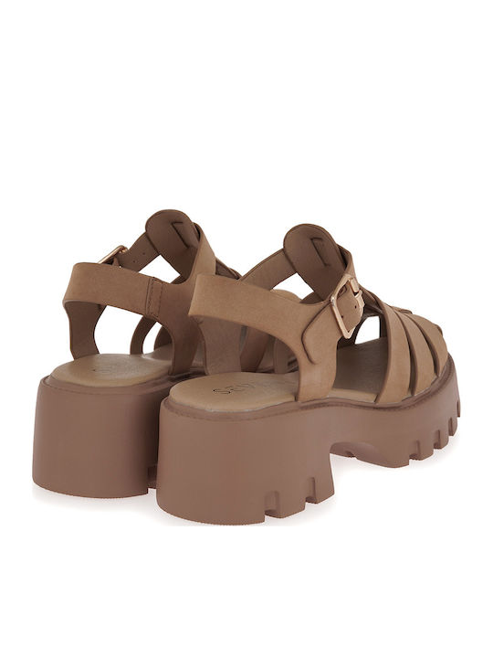 Leather Sandals Brown