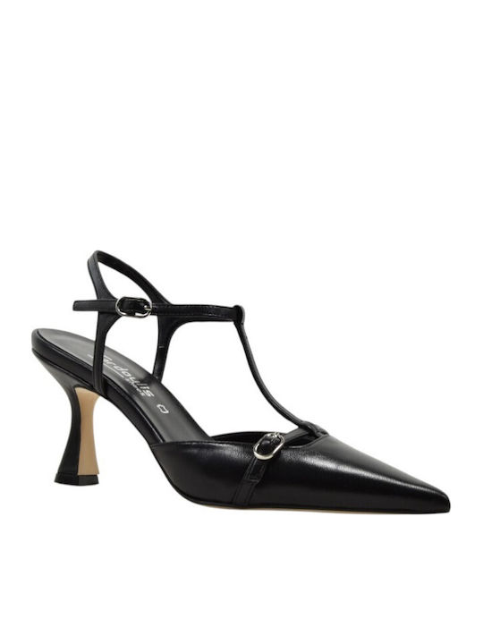 Leather Heels Black