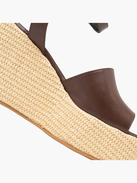 Sommer Damenplattformen Braun