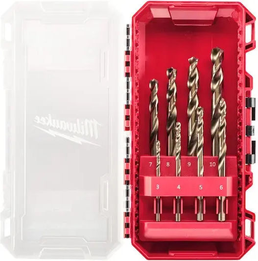 Milwaukee Set of 8 Cobalt Drills for Metal