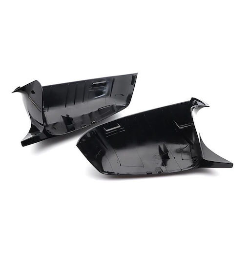Кори За Огледала Batman Стил Двойна Бъбрек Подходящи За BMW 5 Series F10 F11 2010-2014 Преди Фейслифт Черен Гланц