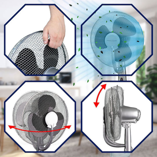 Vertical Room Ventilator Industrial Pe Piedestal Diametru 40cm cu Control la Distanță
