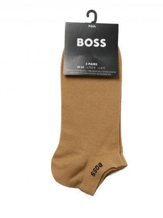Boss Men's Socks Medium Beige 2 Pack