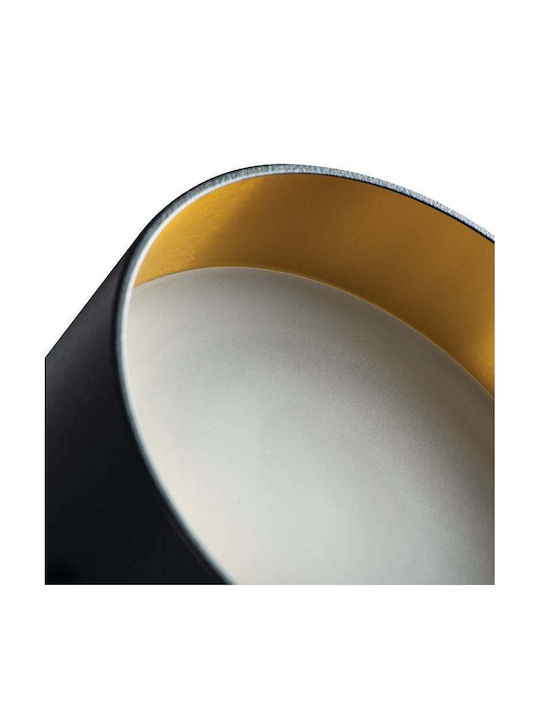 Kanlux Rund Metallisch Einbau Spot mit Fassung GU10 Schwarz 1Stück
