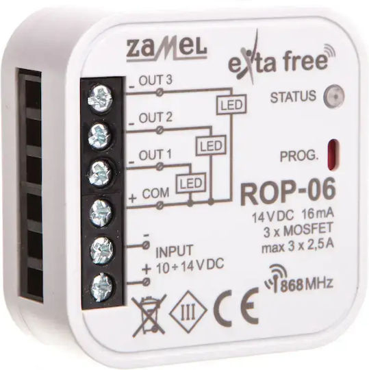 Zamel Intelligenter Schalter 3 Kanäle RF 2,5A