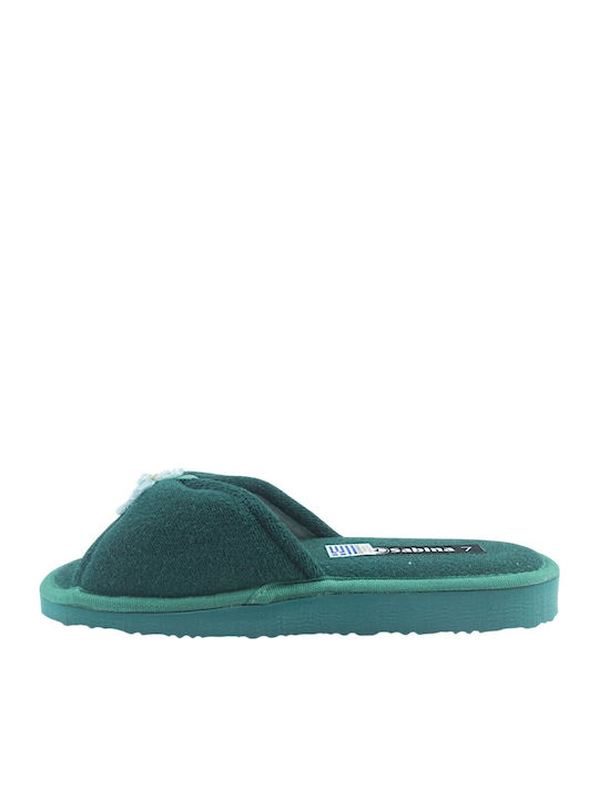 Terry Winter Women's Slippers Green
