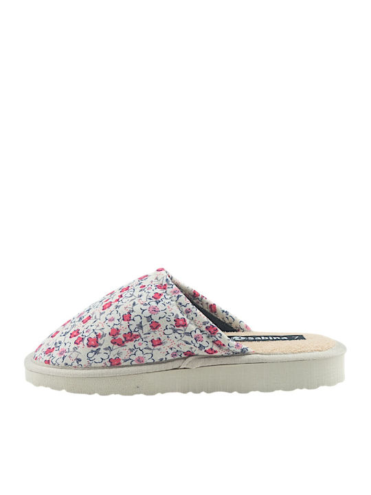 Closed-Toe Women's Slippers Beige