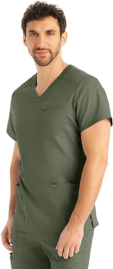Landau Proflex Male Medical Blouse Green LT109 OLIV