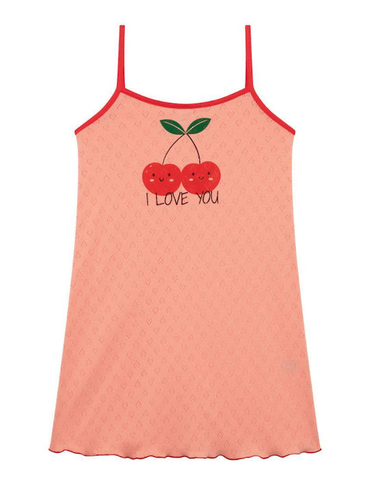 Minerva Детска Нощна Риза Лятна Peach Cherries