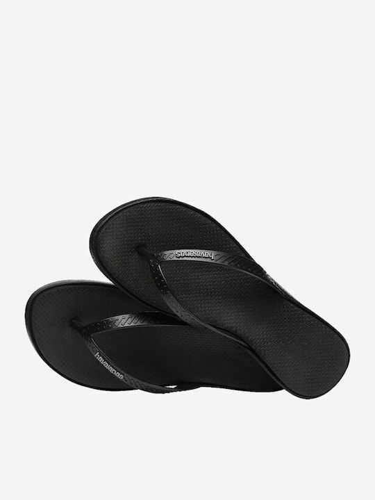 High Platform II Flip Flops With Platform In Black Colour