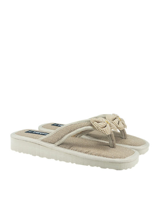 Damen Zehentrenner In Beige Farbe
