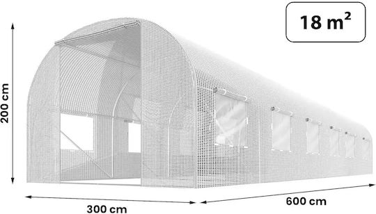Folie Pentru Seră De Grădină 3x6m 18m2 Albă Plonos
