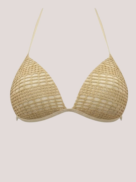 Set Bikini 3 Pieces Triangle Push Up Gold