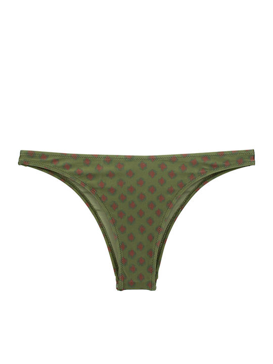 Women's Bikini Swimsuit Underwire Boho-chic Khaki