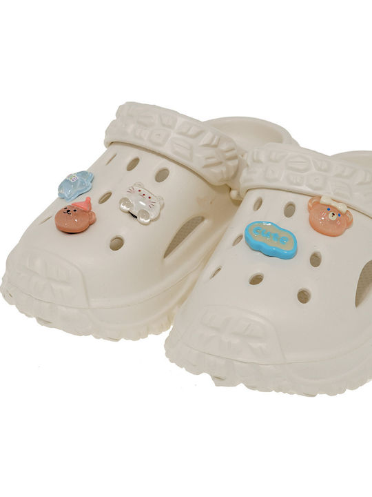 Kids Beach Clogs White